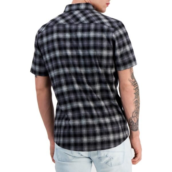 INC Mens Plaid Collared Button-Down Shirt - Image 2