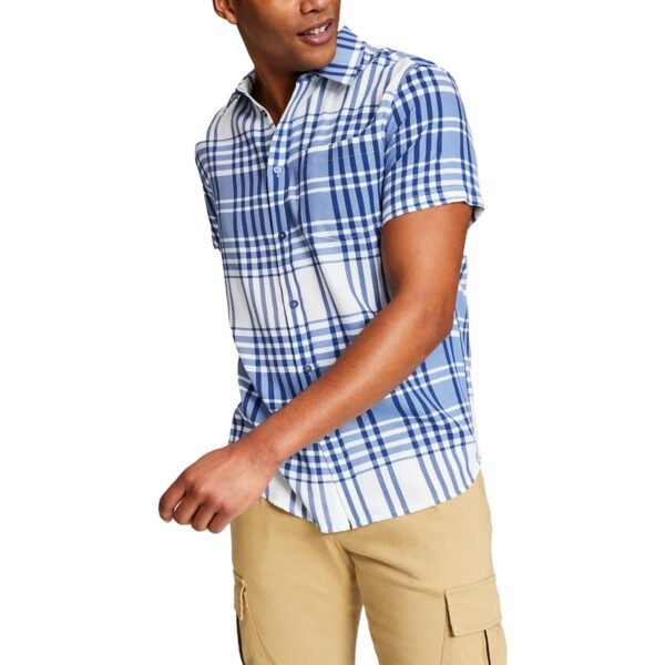 And Now This Mens Plaid Woven Button-Down Shirt - Image 2