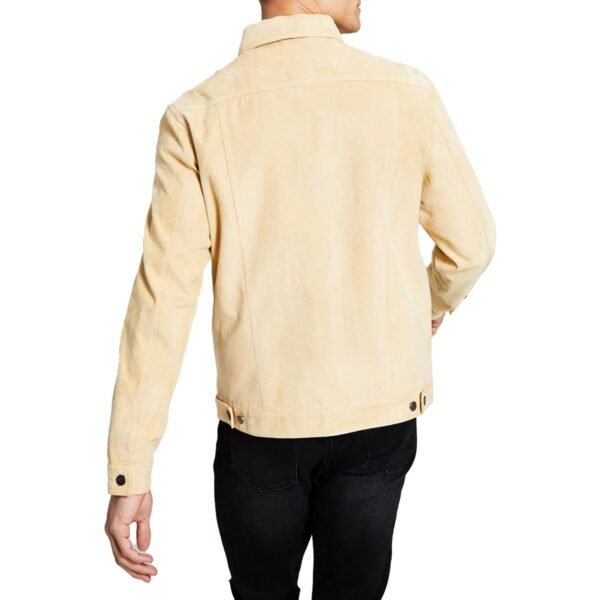 And Now This Mens Faux Suede Lightweight Trucker Jacket - Image 2