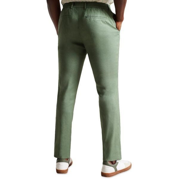 Ted Baker Mens Smocked Linen Trouser Pants - Image 5