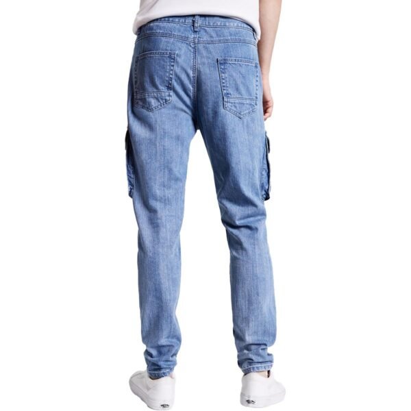 Sun + Stone Mens Relaxed Tapered Cargo Jeans - Image 2